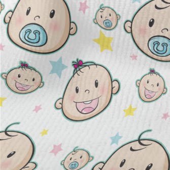 Baby Boy And Girl Eating Pacif Terry
