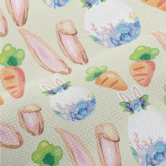 Watercolor Easter Elements Performance Linen