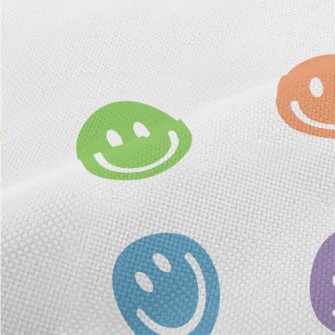 Round Colorful Smiley Face Performance Linen