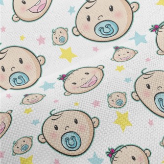 Baby Boy And Girl Eating Pacif Performance Linen