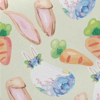 Watercolor Easter Elements Twill