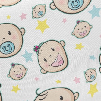 Baby Boy And Girl Eating Pacif Twill