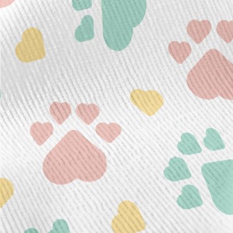 Heart Shape Palm Print Standard Corduroy