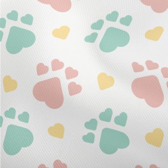 Heart Shape Palm Print Dobby