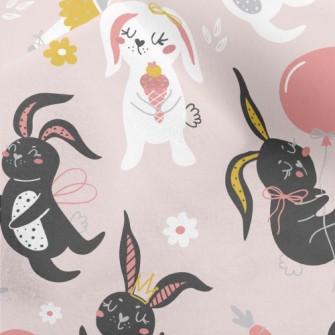 Rabbit Happy Carnival Micro Fleece