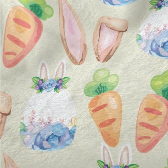Watercolor Easter Elements Minky