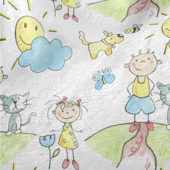 Outdoor Picnic Children Minky