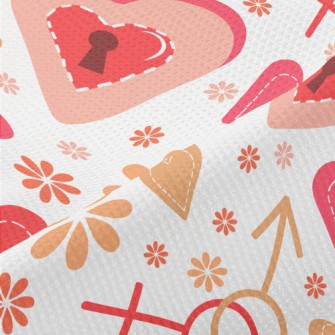 Love Lock And Key Piqué