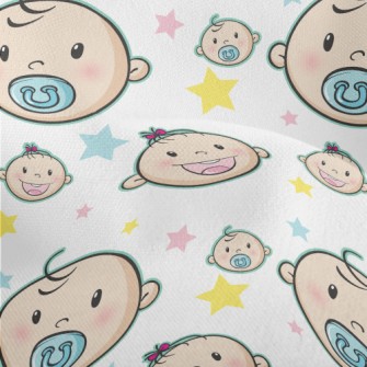 Baby Boy And Girl Eating Pacif Lightweight Performance Linen