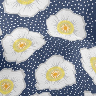 Fresh Big Flowers Lightweight Performance Linen