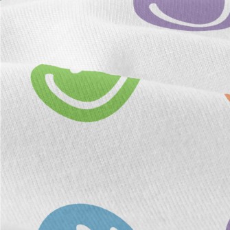Round Colorful Smiley Face Modern Jersey