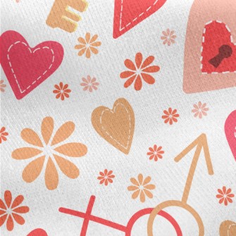 Love Lock And Key Jersey Backed Fleece