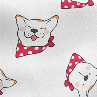 Deadly Smiley Dog Jersey Backed Fleece