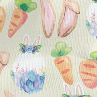 Watercolor Easter Elements Stretch Jersey