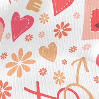 Love Lock And Key Stretch Jersey