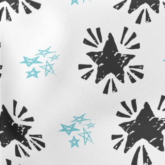 Radial Mottled Stars Lightweight Cotton Poplin