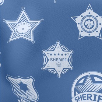 Handsome Police Medal Lightweight Cotton Poplin