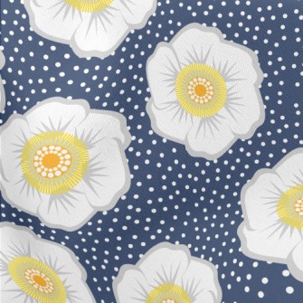 Fresh Big Flowers Lightweight Cotton Poplin