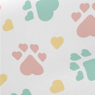 Heart Shape Palm Print Midweight Cotton Poplin