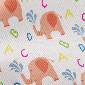 ABCD Elephant Sprays Water Standard Corduroy