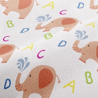 ABCD Elephant Sprays Water Performance Linen