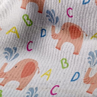 ABCD Elephant Sprays Water Terry