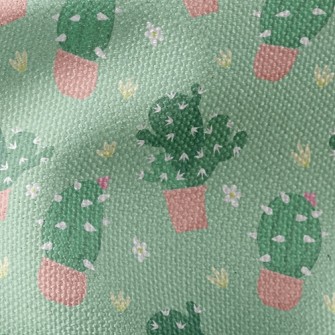 Prickly Cactus Potted Plant Waterproof Canvas
