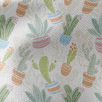 Various Cactus Potted Plants Waterproof Canvas