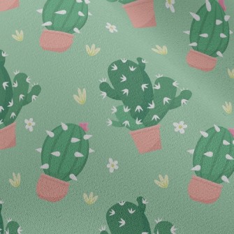 Prickly Cactus Potted Plant Chiffon