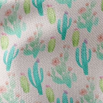 Cactus Flower Family Waterproof Canvas