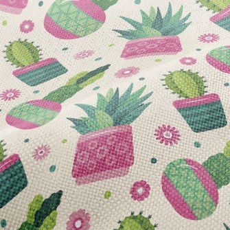 Beautiful Succulent Potted Pla Performance Linen