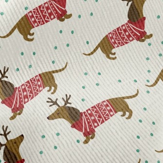 Celebrating Christmas Dachshun Standard Corduroy