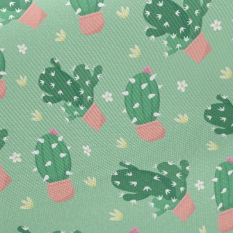 Prickly Cactus Potted Plant Twill