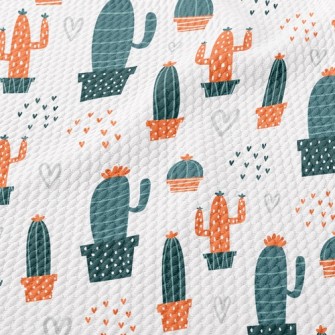 Love Cactus Birdseye Piqué