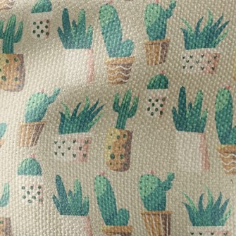 Cactus And Succulent Potted Pl Waterproof Canvas