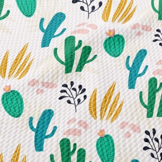 Happy Jumping Cactus Birdseye Piqué