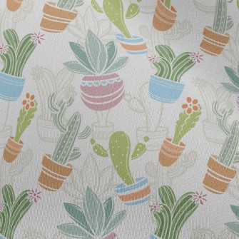 Various Cactus Potted Plants Chiffon