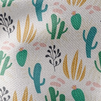 Happy Jumping Cactus Waterproof Canvas