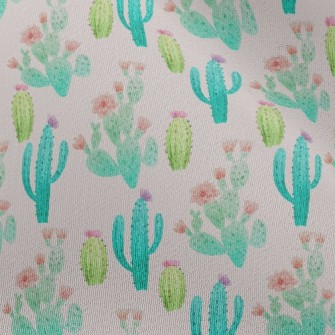 Cactus Flower Family Chiffon