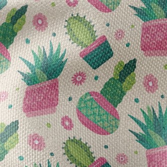 Beautiful Succulent Potted Pla Waterproof Canvas