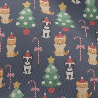 Christmas French Bulldog And C Chiffon