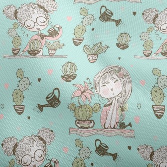 Girl Planting Cactus Dobby
