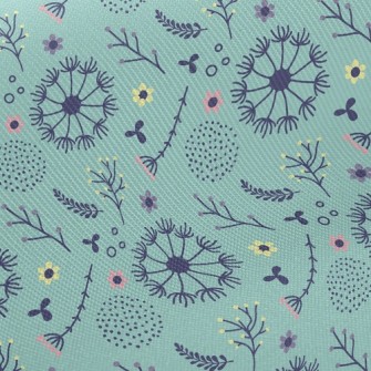 Dandelions And Flowers Twill