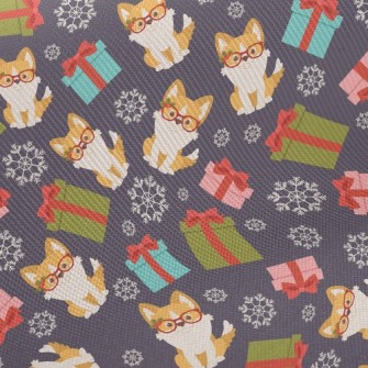 Smart Corgi And Gift Twill