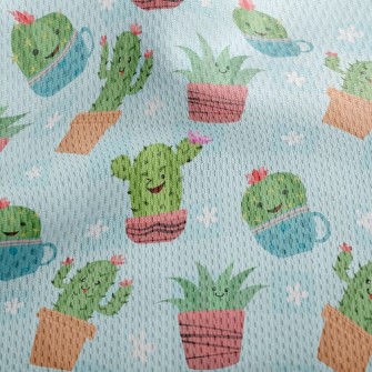 Funny Expression Cactus Athletic Mesh Flat Back