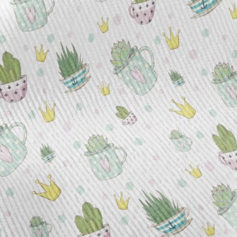Crown And Succulents Standard Corduroy