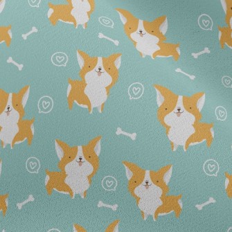 Corgi And Dog Bones Chiffon
