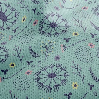 Dandelions And Flowers Athletic Mesh Flat Back