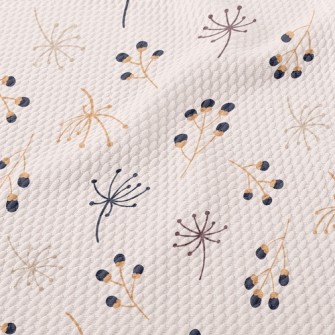 Autumn Flowers Birdseye Piqué