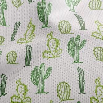 Desert Cactus Athletic Mesh Flat Back